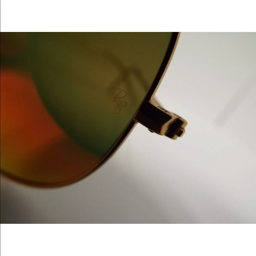 **Host Pick**New Ray ban Aviator classic gold with Red mirror 58-14 - Picture 5 of 6